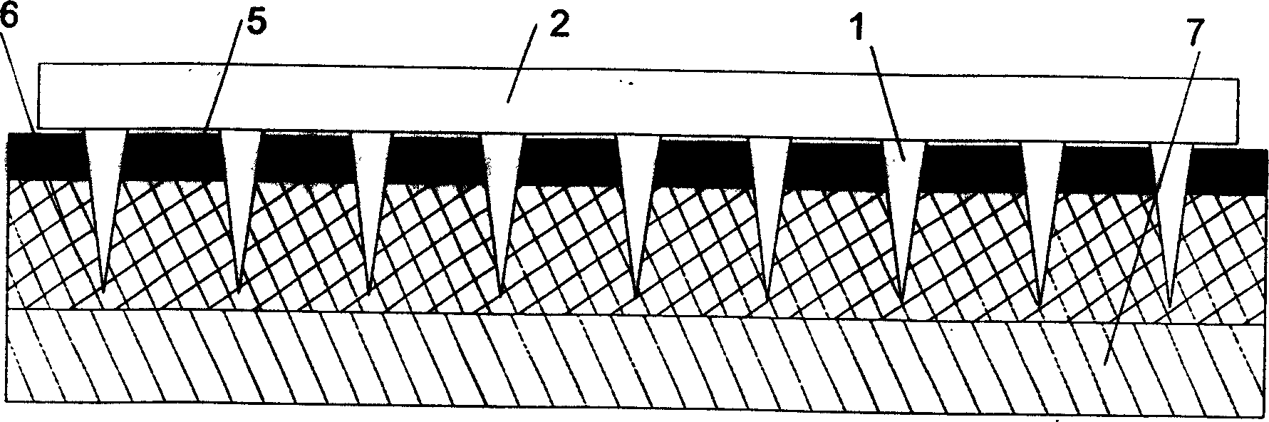 Fine stitch array for medicine controlled releasing