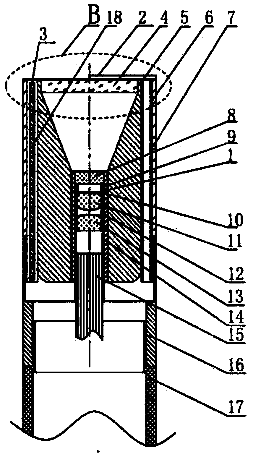 A probe and measuring method for measuring the sliding velocity of gas-solid two-phase flow particles