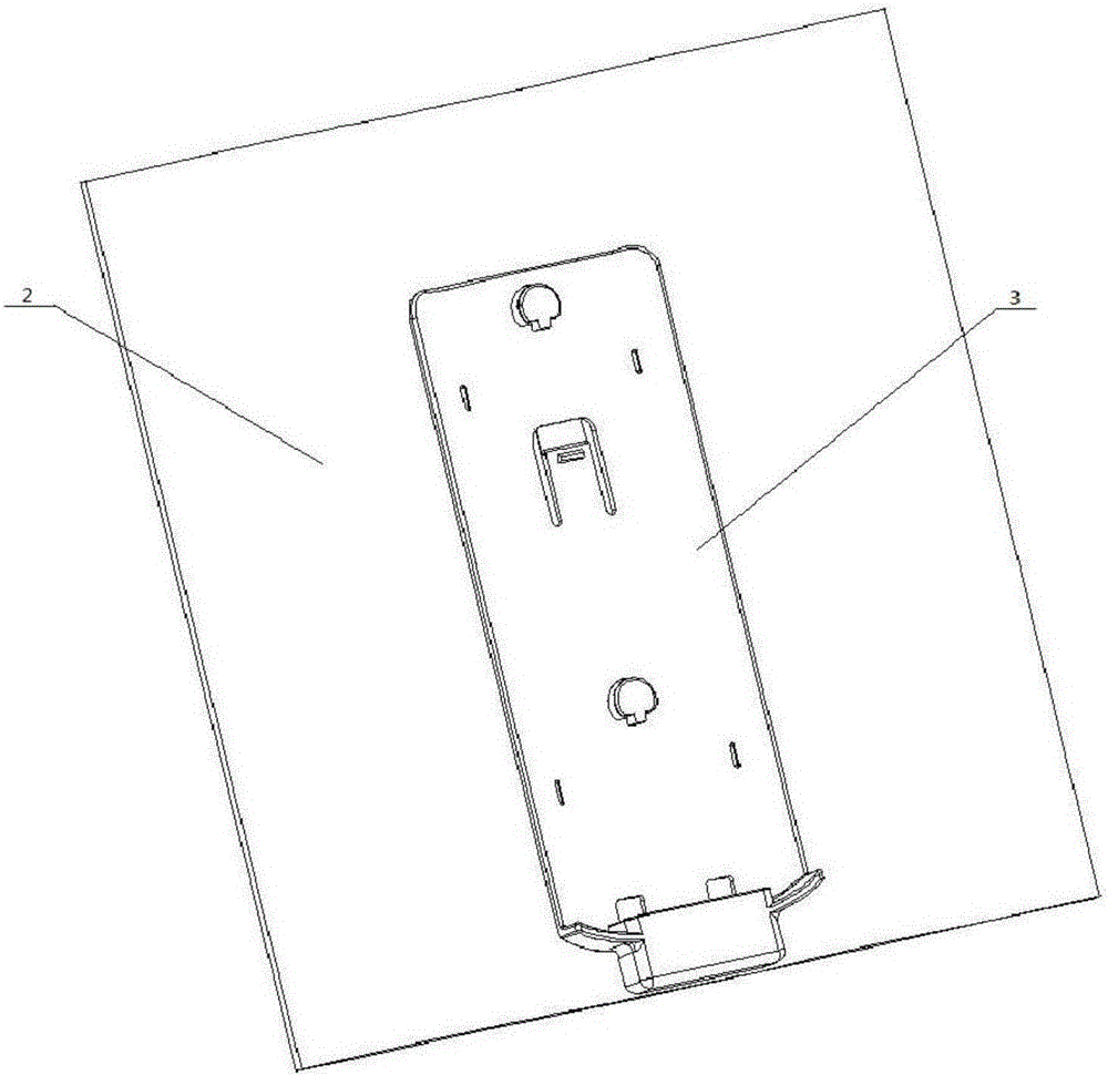 Clamp connection structure capable of being disassembled and assembled quickly