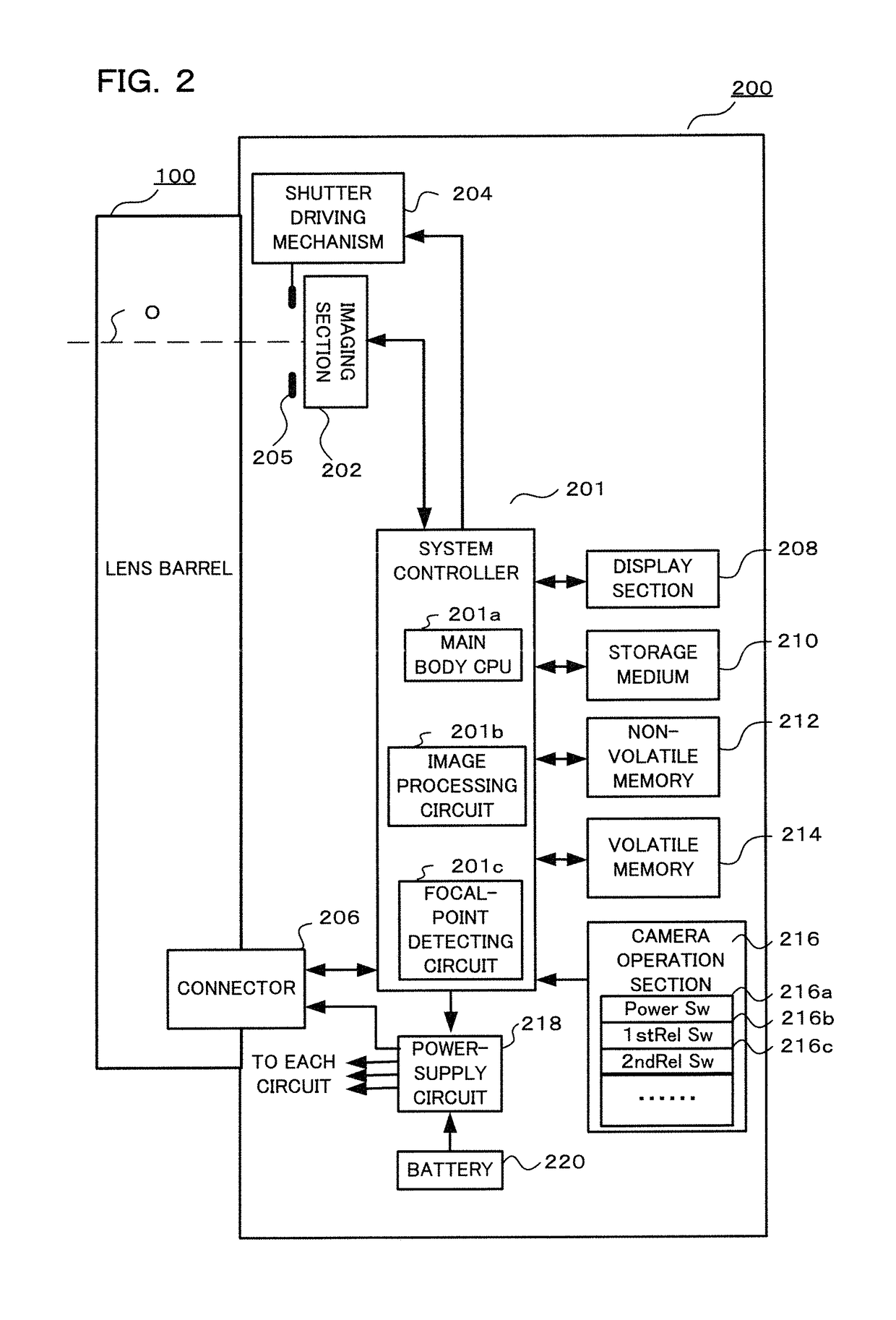 Shooting apparatus including a diaphragm