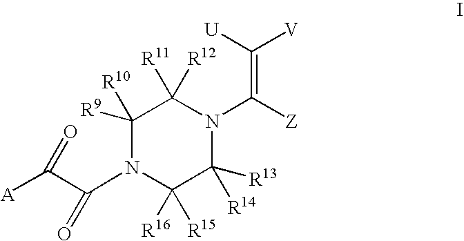 Piperazine Enamines as Antiviral Agents