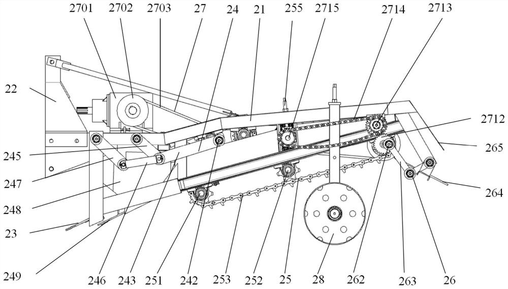 Multi-stage soil-breaking rhizoma chuanxiong digger