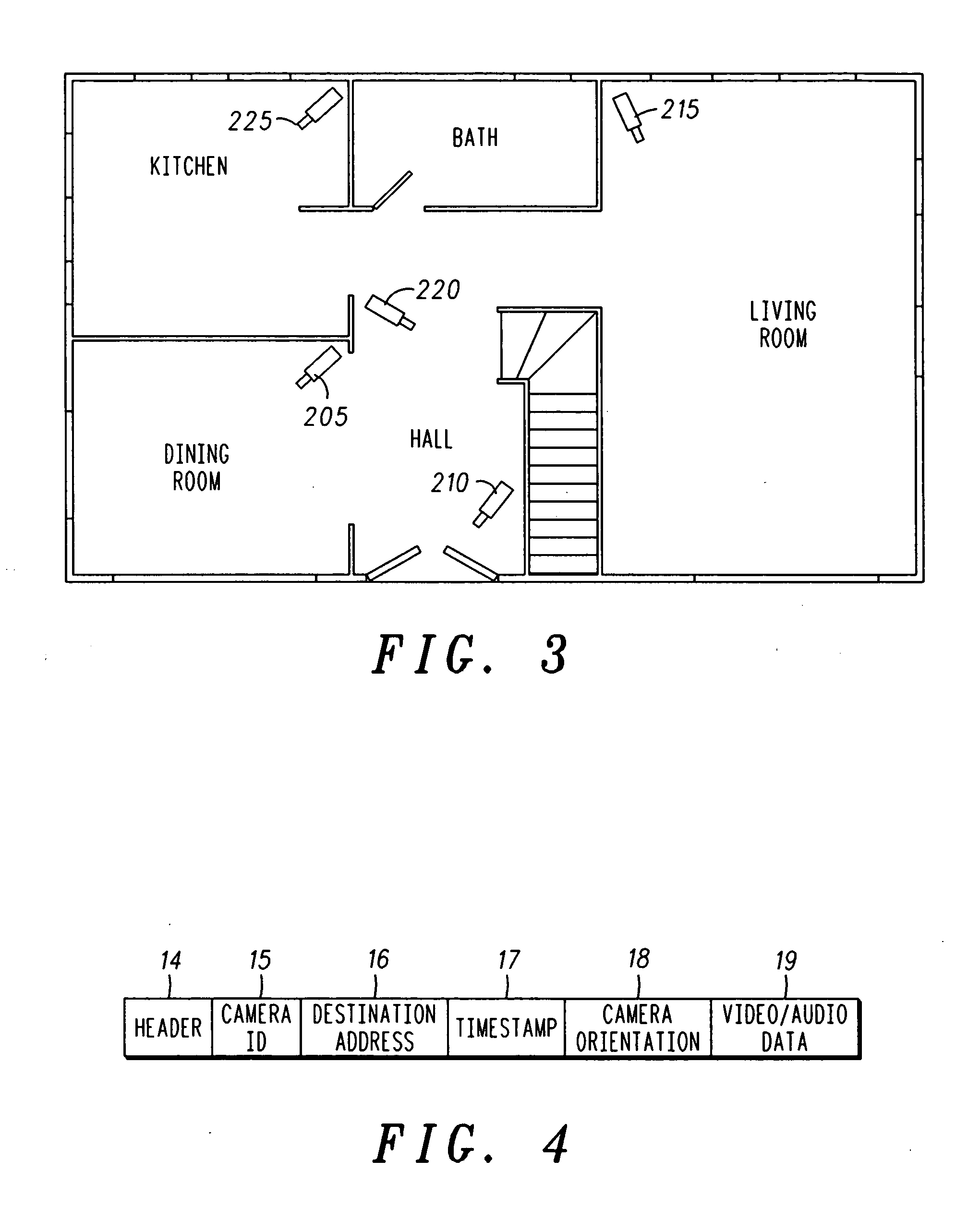 Method and apparatus for notifying one or more networked surveillance cameras that another networked camera has begun recording