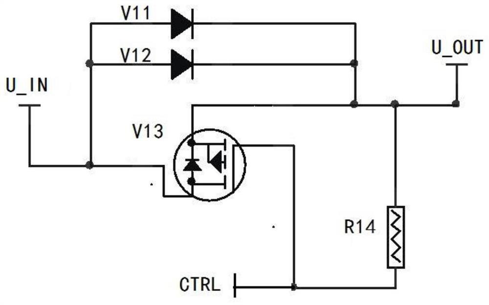 A voltage self-following anti-backflow circuit