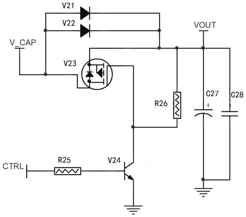 A voltage self-following anti-backflow circuit