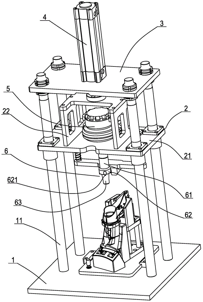 Automatic rearview mirror shaft sleeve installing mechanism facilitating installation