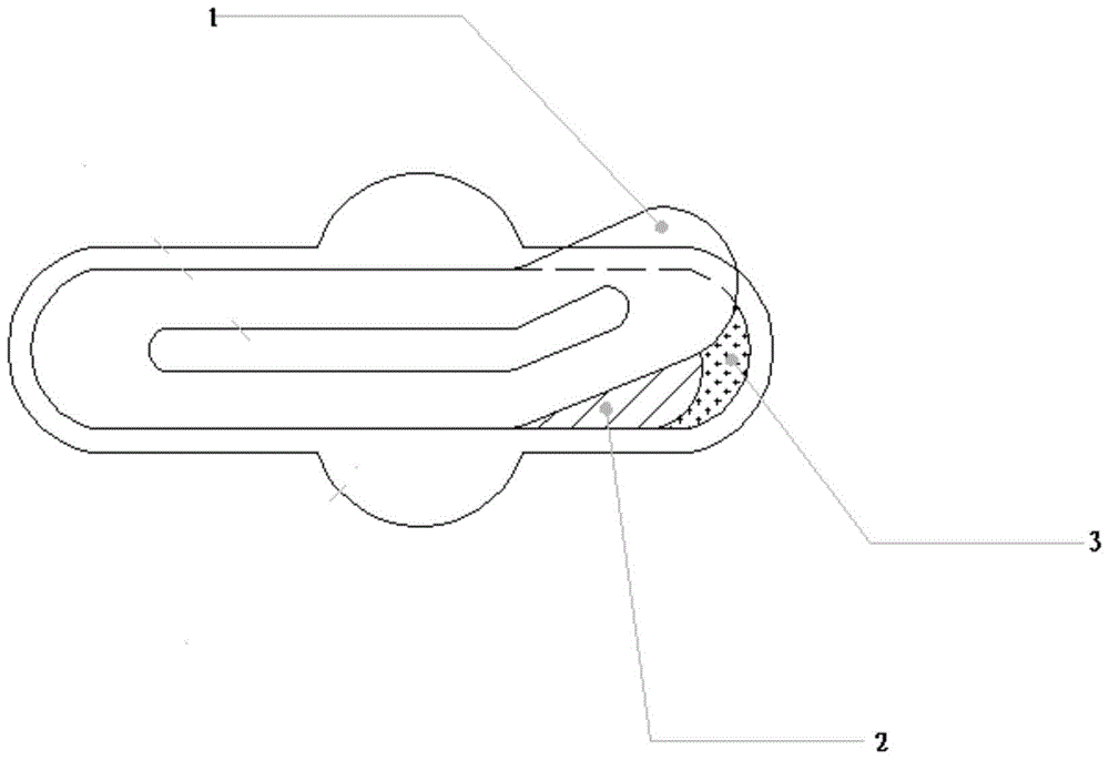 Degradable sanitary towel