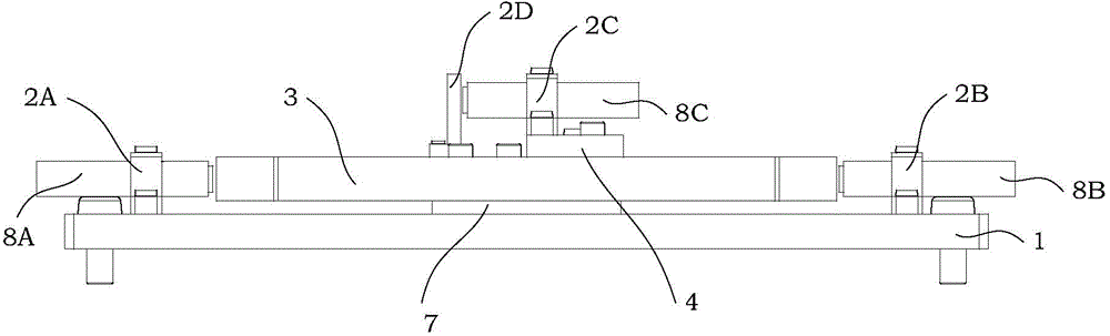 Parallel alignment platform based on flexible parallelogram mechanism and provided with remote rotating center