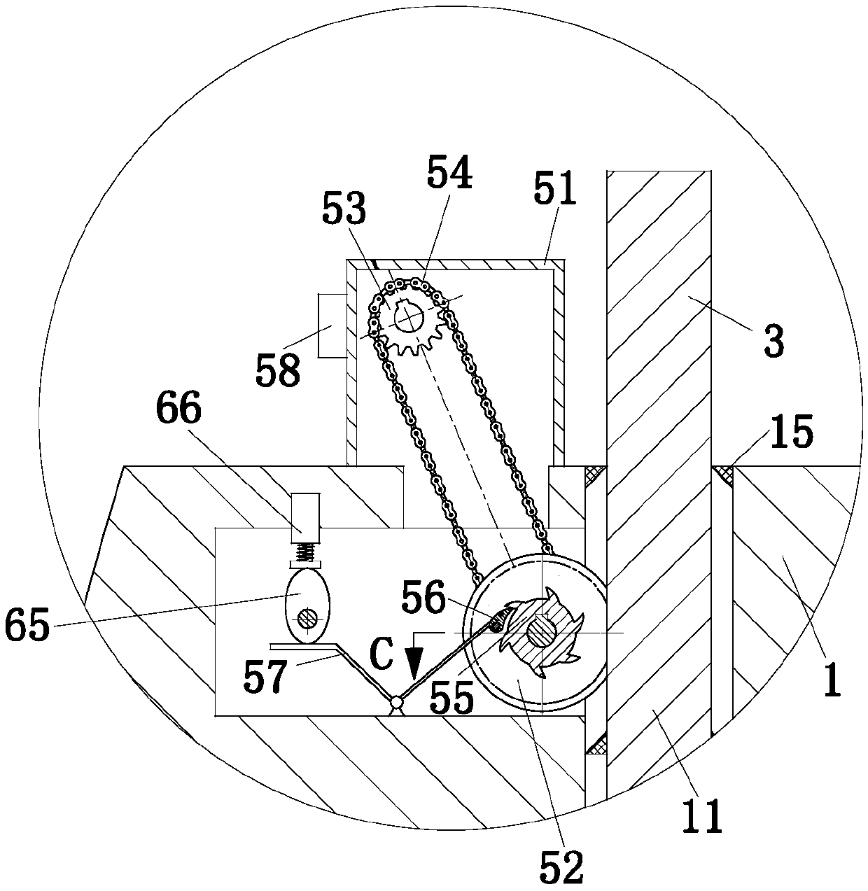 A self-generating automatic water isolation device for underground buildings