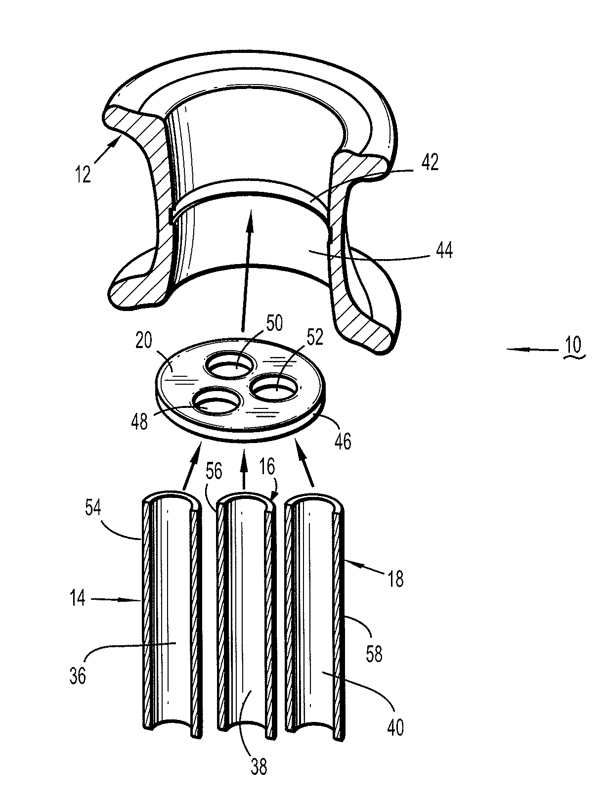 Flexible port seal