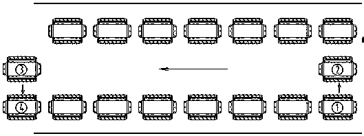 An all-round walking advanced hydraulic support