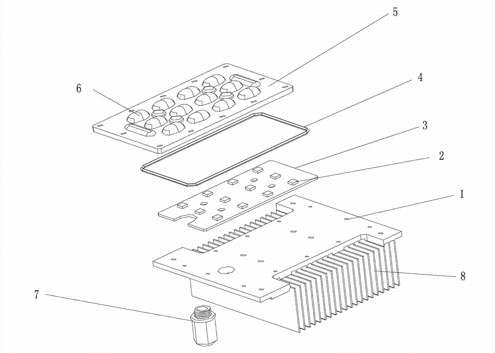 LED (light emitting diode) outdoor lamp light assembly