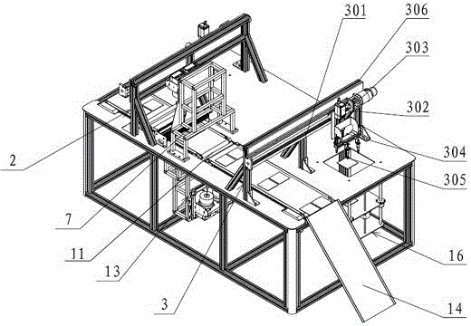 Horizontal CCD (charge-coupled device) two-sided line scanning system