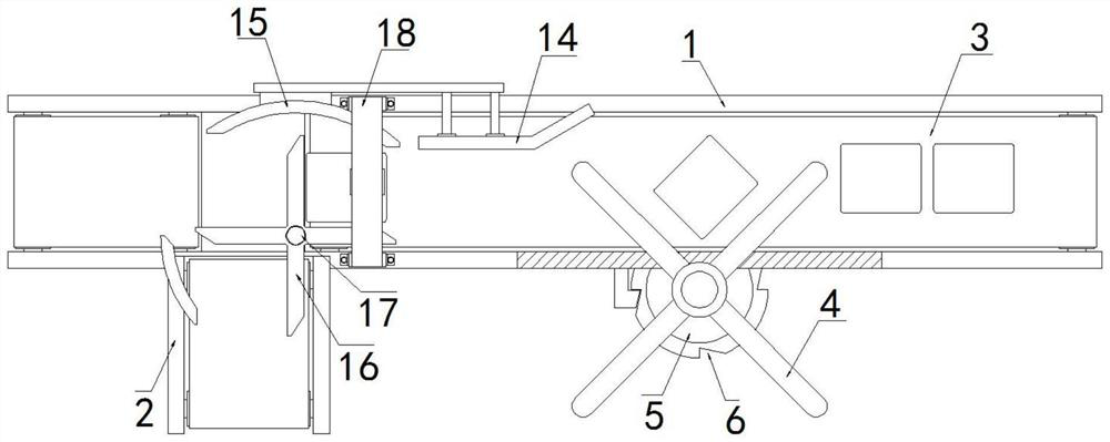 Automatic sorting device for e-commerce storage based on visual identification technology