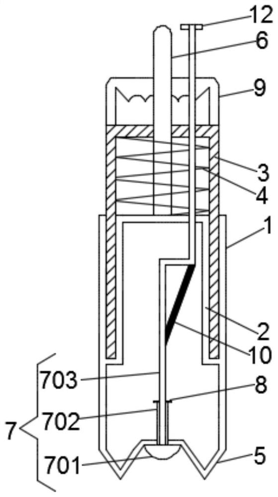 Artificial membrane rupture device for obstetrics and gynecology department