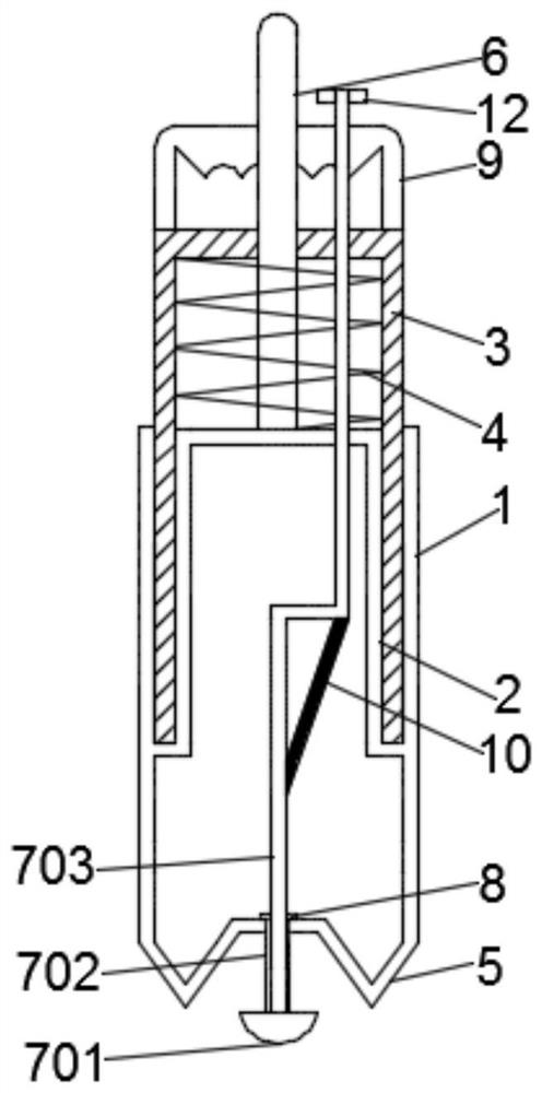 Artificial membrane rupture device for obstetrics and gynecology department