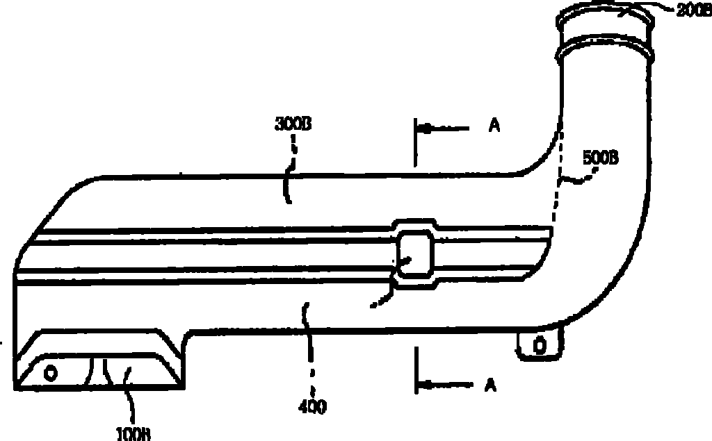 Air induction device for automobile