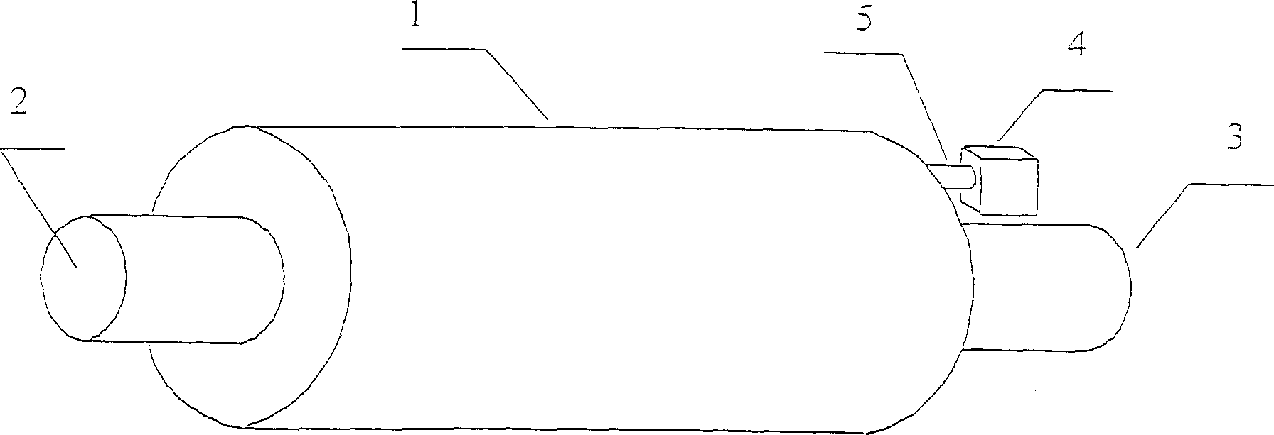 Engine tail gas treater with microwave technology used and the catalyst and its prepn process