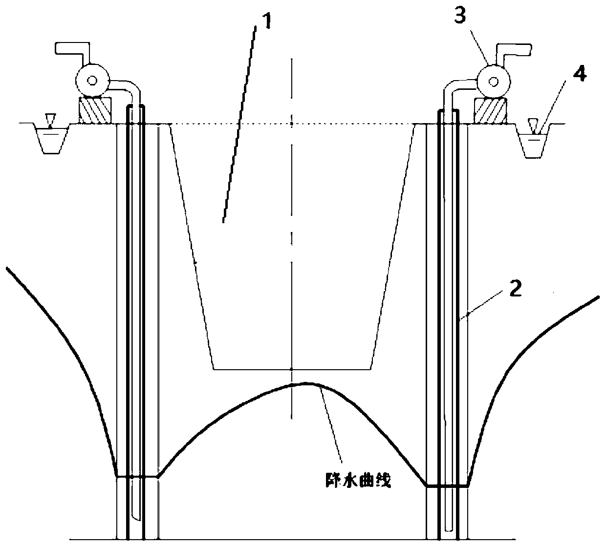 Pond construction method through dry work operation