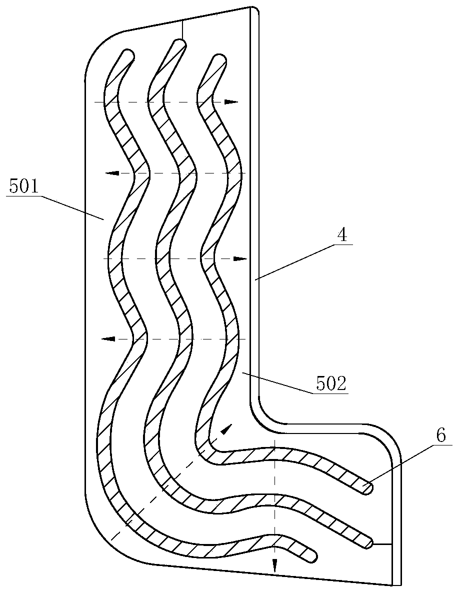 A built-in metal vibrator vibration and noise reduction dynamic shock absorber structure for rails