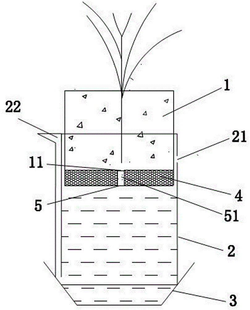 Novel flowerpot capable of regulating height by water level