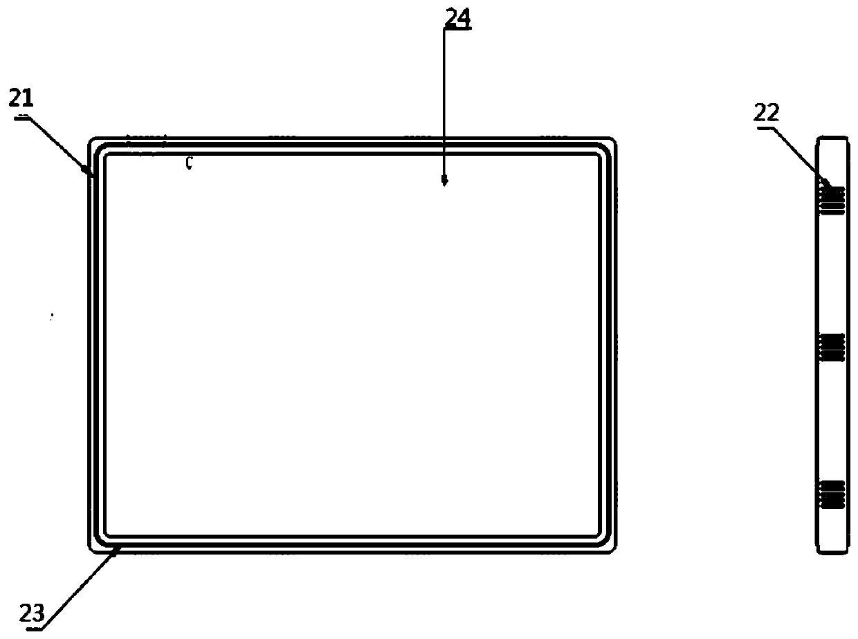 LCD screen buffering shock-proof rubber protecting jacket capable of being quickly assembled and disassembled