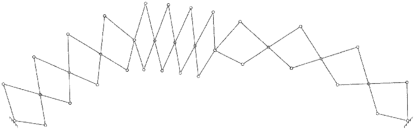 Movable truss with high-order curve shape