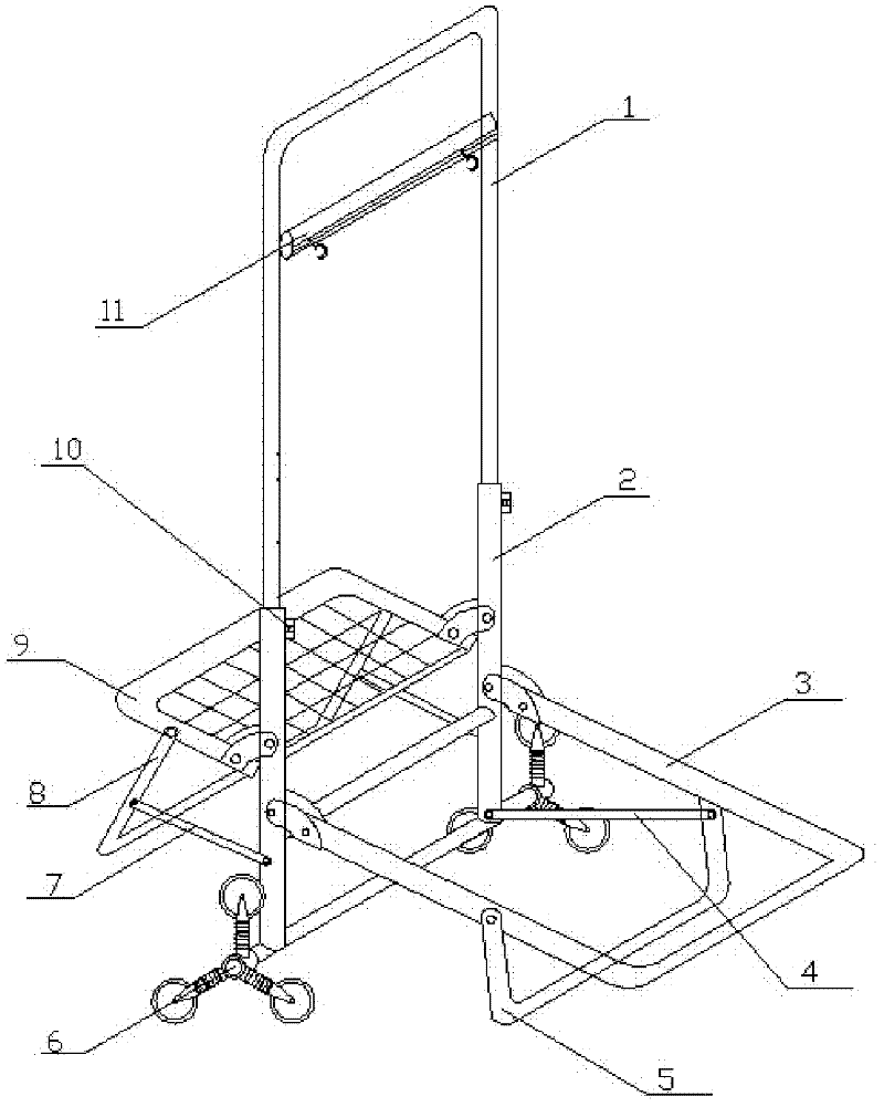 Multi-functional trolley capable of climbing stairs