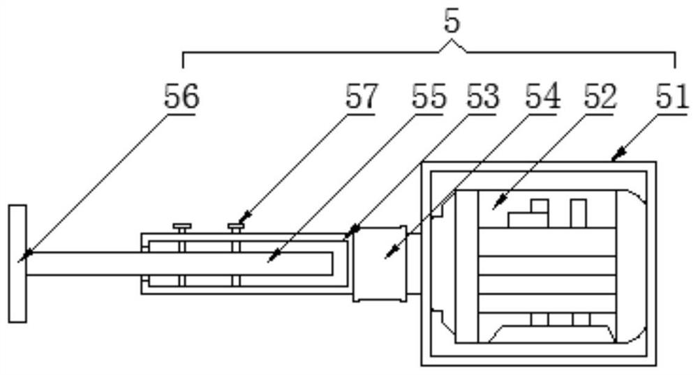 A device for collecting copper foil ear material of a raw foil machine