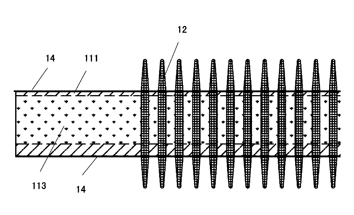 Composite cross arm and manufacturing process thereof