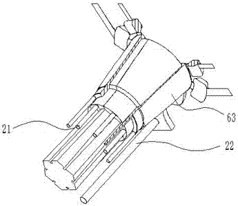 Casting mold of mold core combination structure