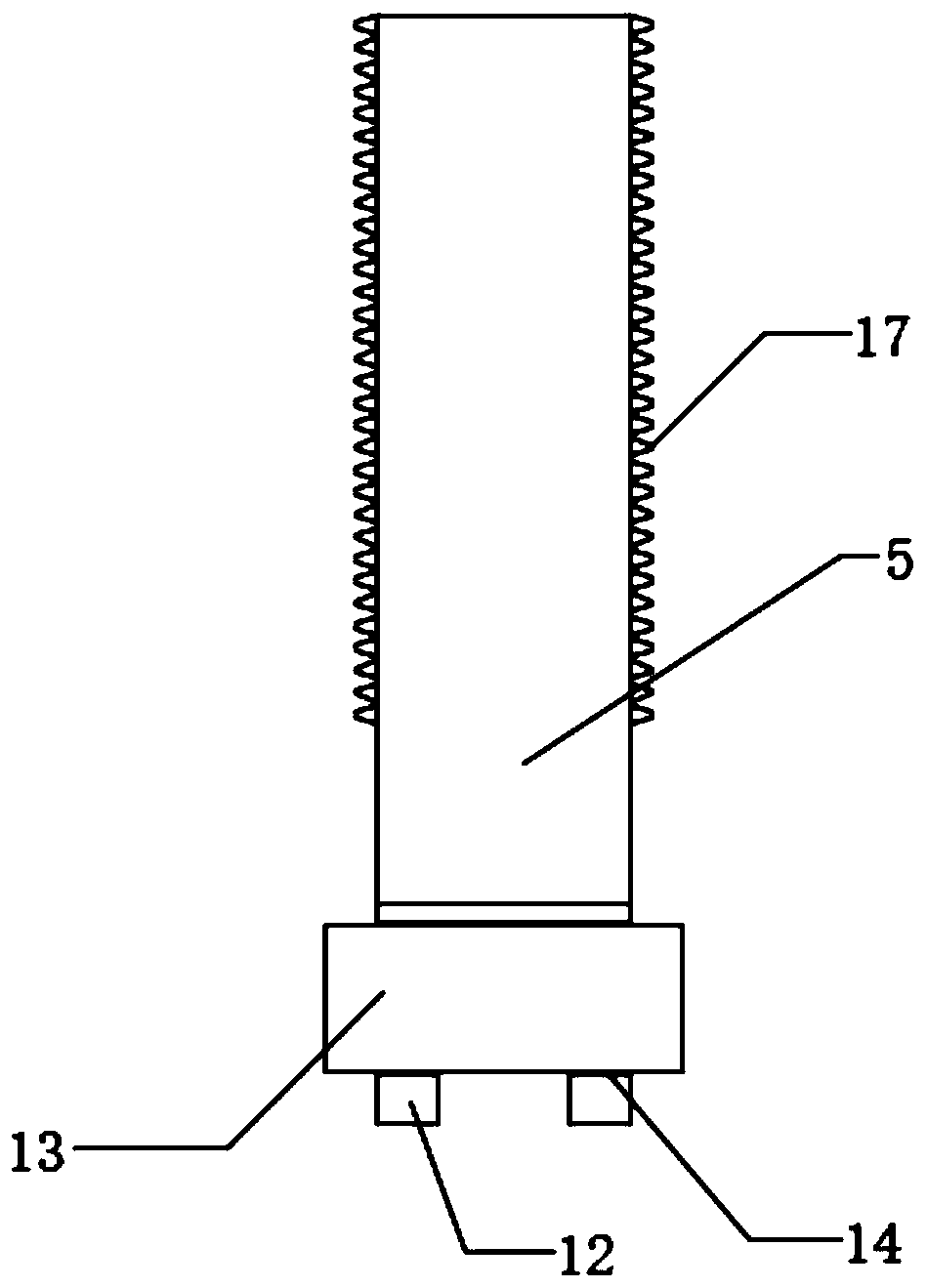 Ground anchor detachment device for electrical power engineering