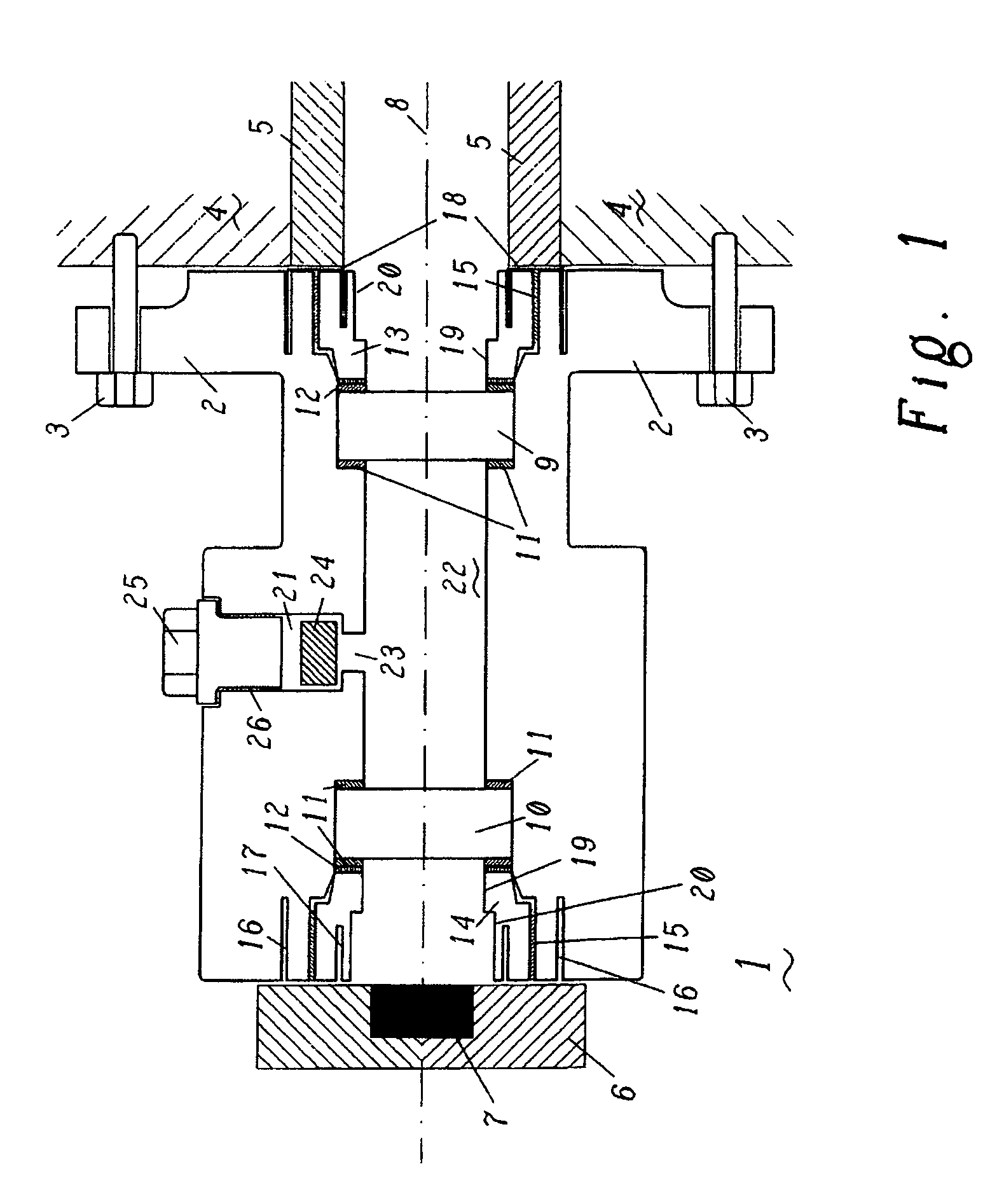 Flange for flame observation