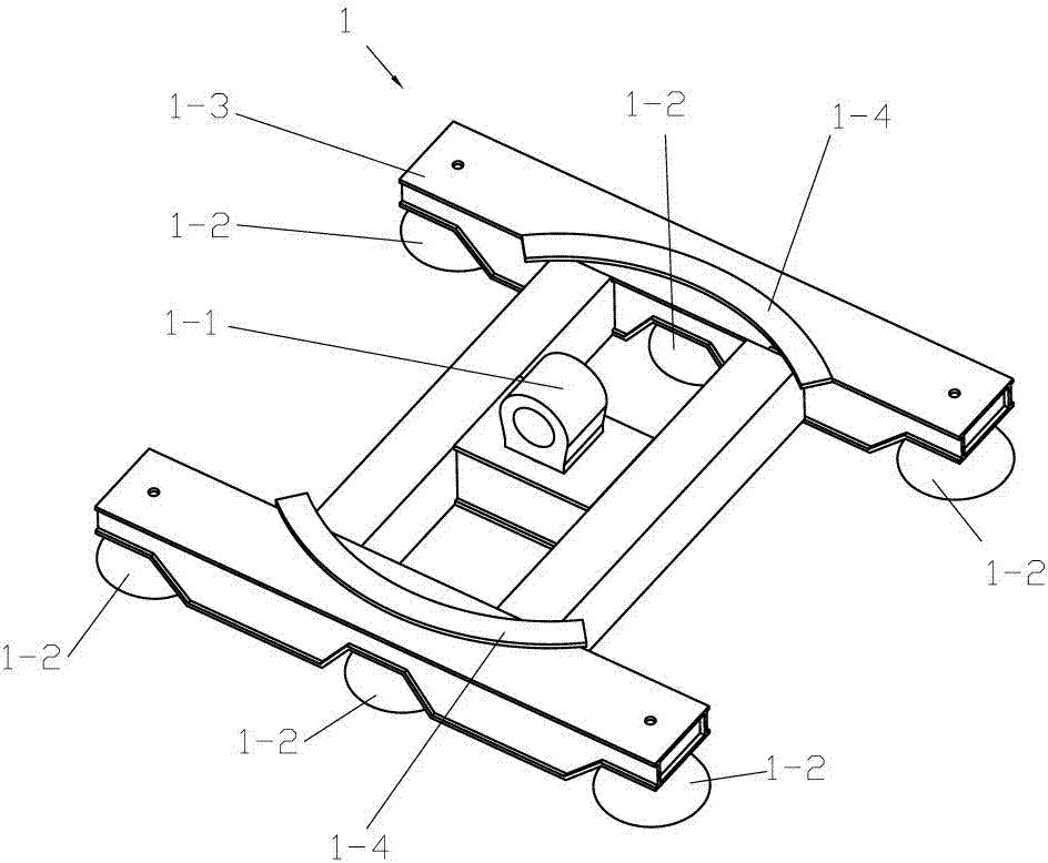 Railway running device for road and rail dual-purpose vehicles