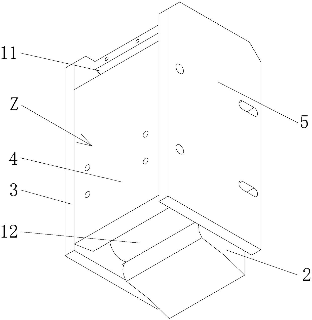 Downward-sliding conveying device for cylinder batteries