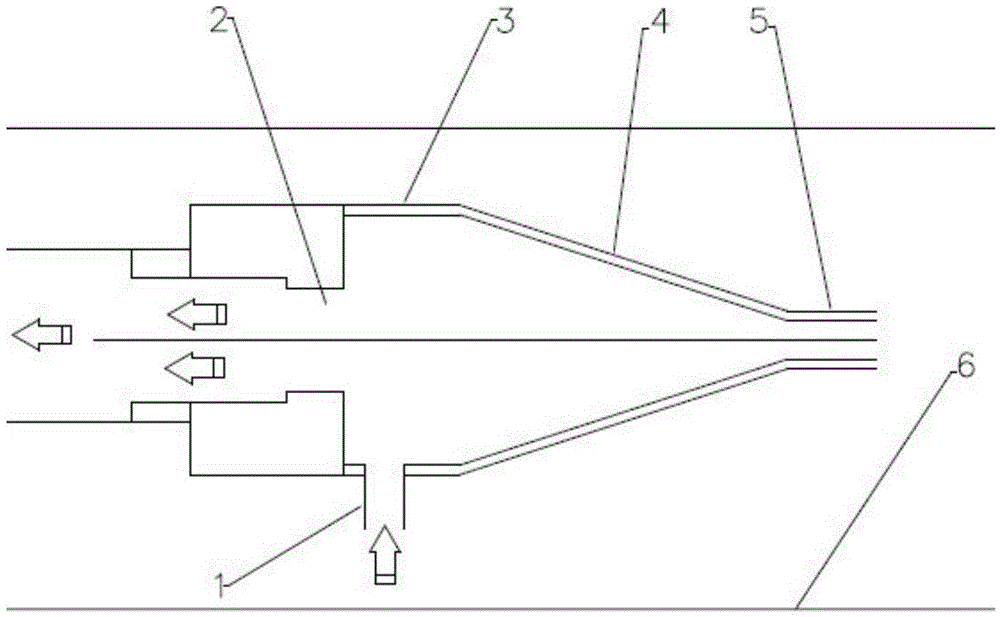 Pipe conveying device of natural gas hydrate