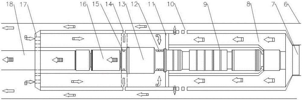 Pipe conveying device of natural gas hydrate