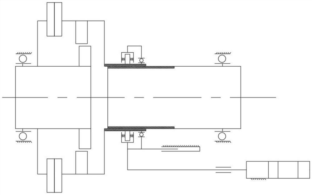 A kind of central limited-slip differential device, the drive system of four-wheel vehicle including it