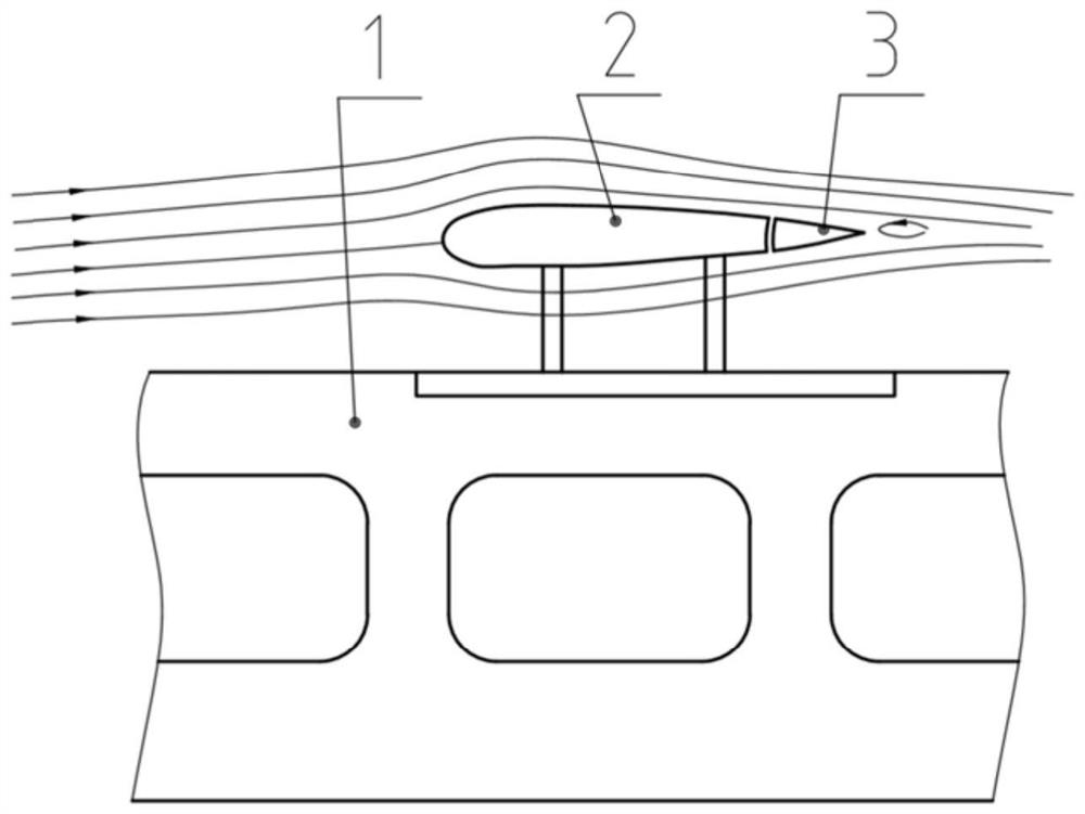 Active control airfoil device and system of maglev train