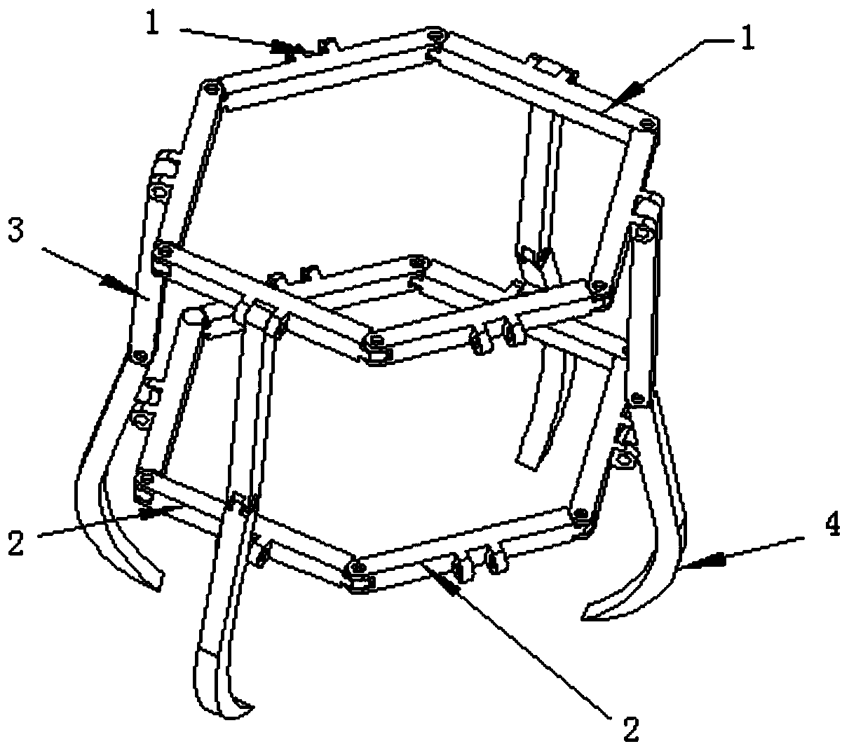 Mechanical claw for changing grabbing manner through deformation