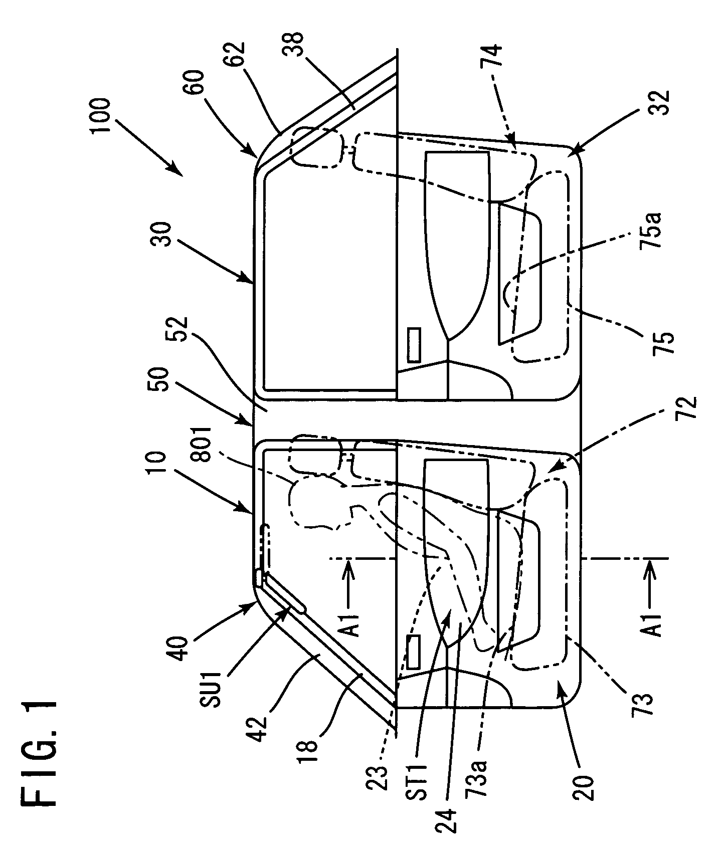 Sun visor for automobile and sound absorbing structure for an automobile