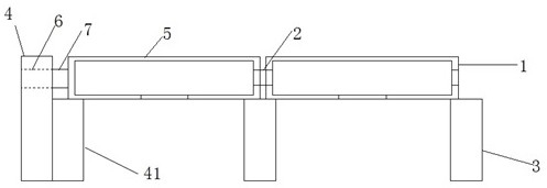 Floor system structure composed of assembly boxes