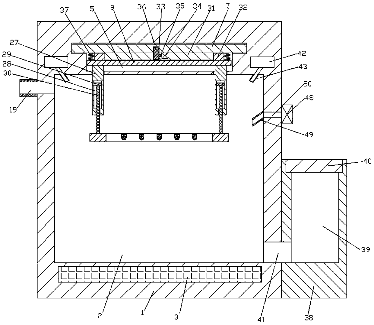 Vibration method cleaning device