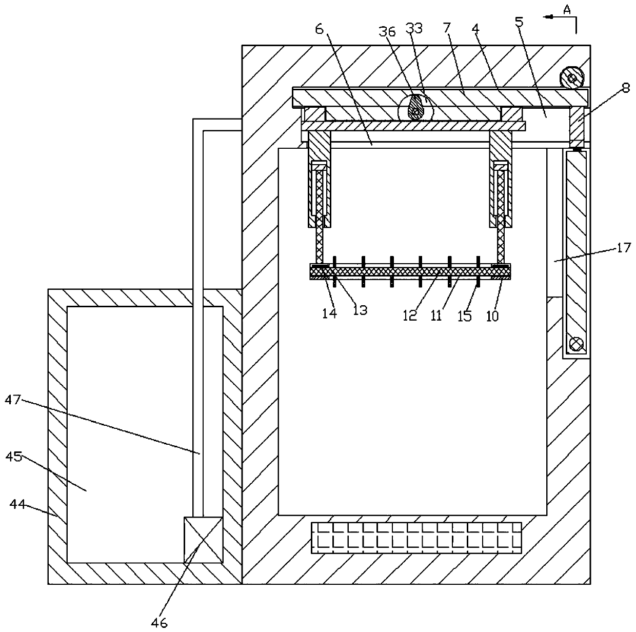 Vibration method cleaning device