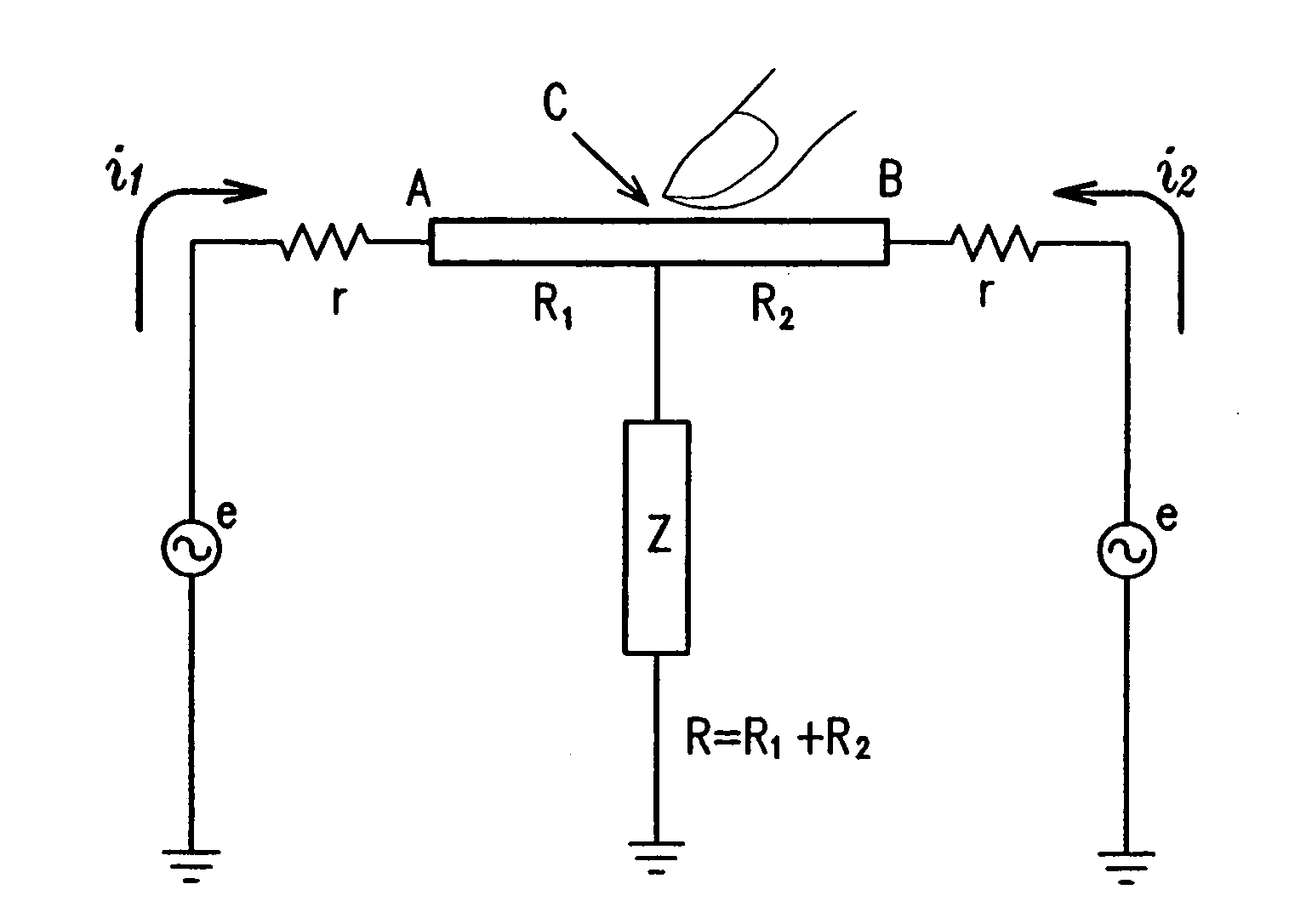 Touch sensor, display with touch sensor, and method for generating position data