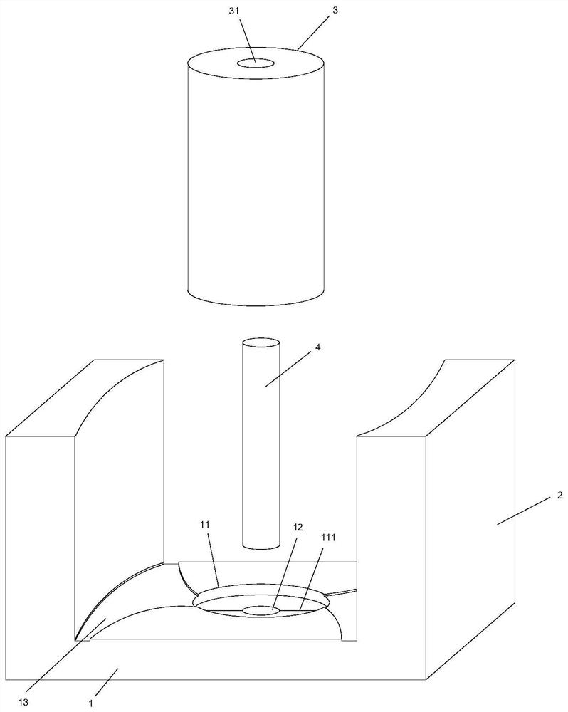 Low-temperature-rise micro heat dissipation flow channel magnetic core