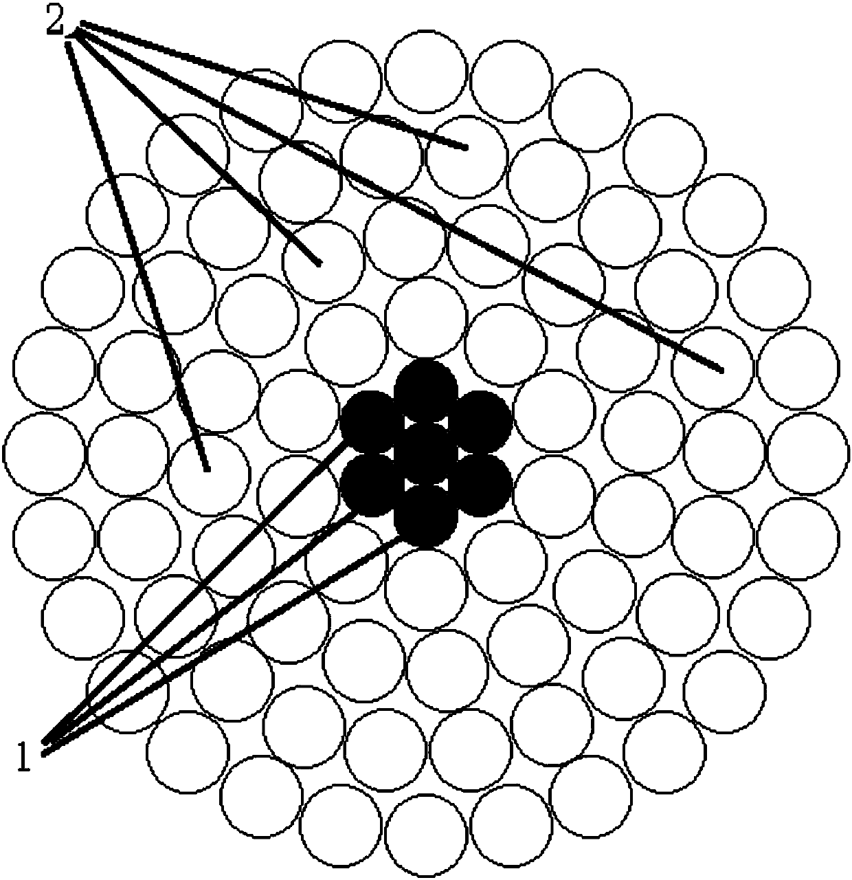 Large-section stranded conductor