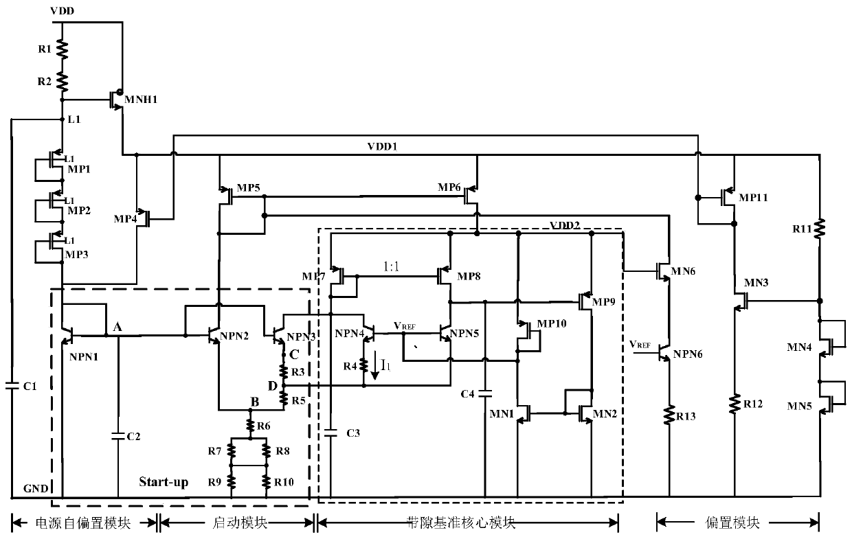 A Bandgap Reference Source with High Power Supply Rejection Ratio