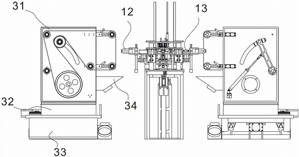 Vertical-surface grinding system for tableware machining