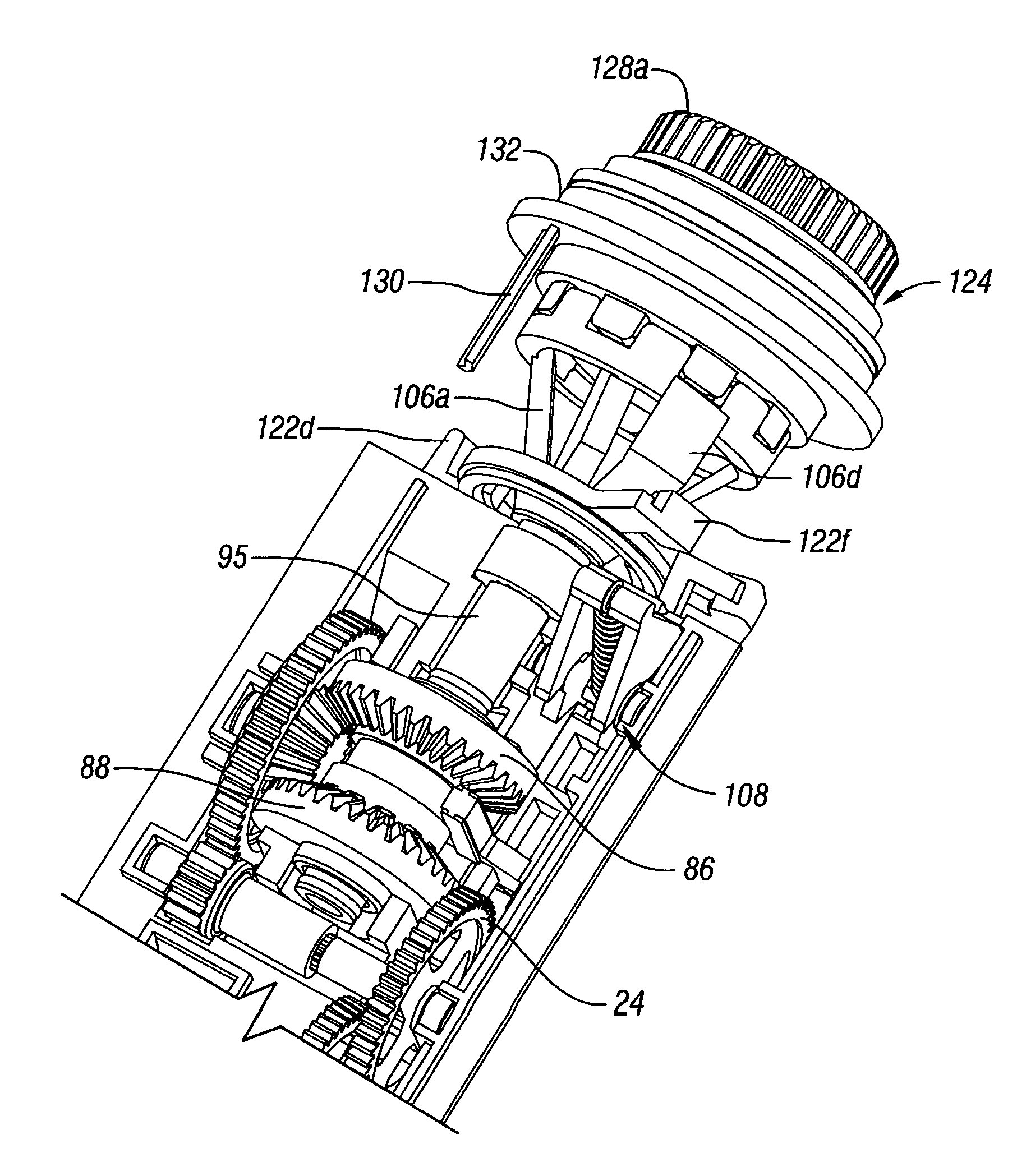 Rotor type sprinkler with reversing mechanism including sliding clutch and driven bevel gears